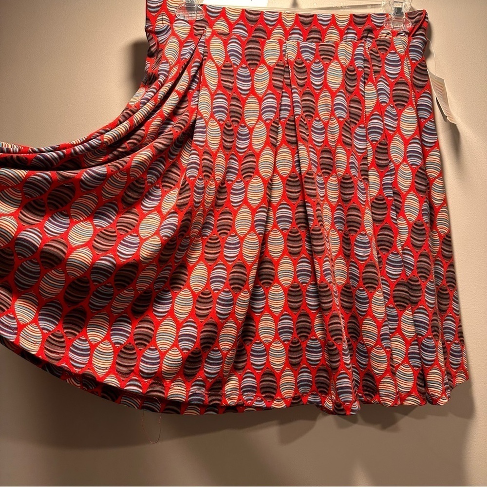 LuLaRoe Madison Pleated Skirt Extra Large 18-20 Hidden Pockets Soft Stretchy Mid - Picture 5 of 15